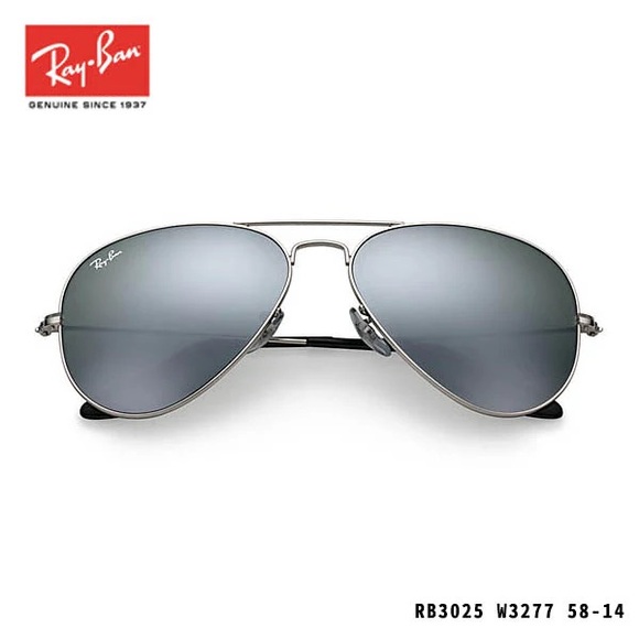 Ray-Ban gunmetal mirror aviators - Picture 1 of 2